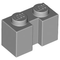 Кубік модифікований 1 x 2 з канавкою