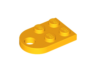 Пластинка модифікована  2 x 3 з отвором