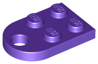 Пластинка модифікована  2 x 3 з отвором