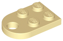Пластинка модифікована  2 x 3 з отвором