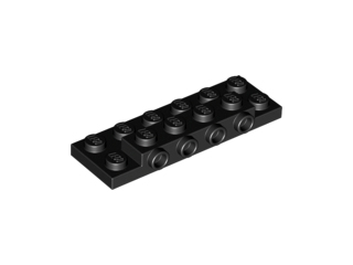 Пластинка модифікована 2 x 6 x 2/3 з 4 шпильками збоку