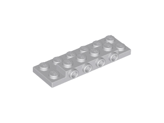 Пластинка модифікована 2 x 6 x 2/3 з 4 шпильками збоку