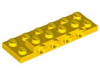 Пластинка модифікована 2 x 6 x 2/3 з 4 шпильками збоку