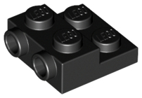 Пластина модифікована 2 x 2 x 2/3 з 2 шпильками збоку