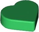 Плитка кругла 1 x 1 серце