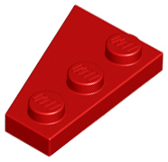 Пластинка клиноподібна 3 х 2 права червоний LEGO Пластинка клиноподібна 3 х 2 права