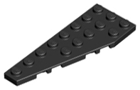 Пластинка клиноподібна 8 х 3 ліва чорний LEGO Пластинка клиноподібна 8 х 3 ліва