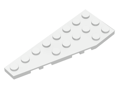 Пластинка клиноподібна 8 х 3 ліва білий LEGO Пластинка клиноподібна 8 х 3 ліва