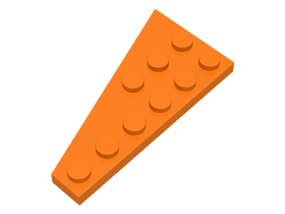 Пластинка клиноподібна 6 х 3 права помаранчевий LEGO Пластинка клиноподібна 6 х 3 права