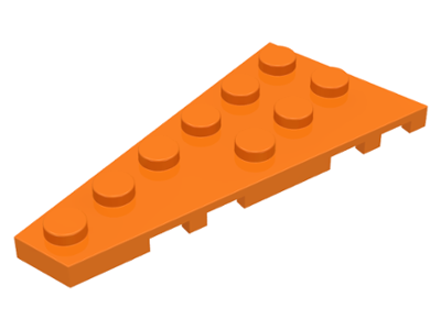 Пластинка клиноподібна 6 х 3 ліва помаранчевий LEGO Пластинка клиноподібна 6 х 3 ліва